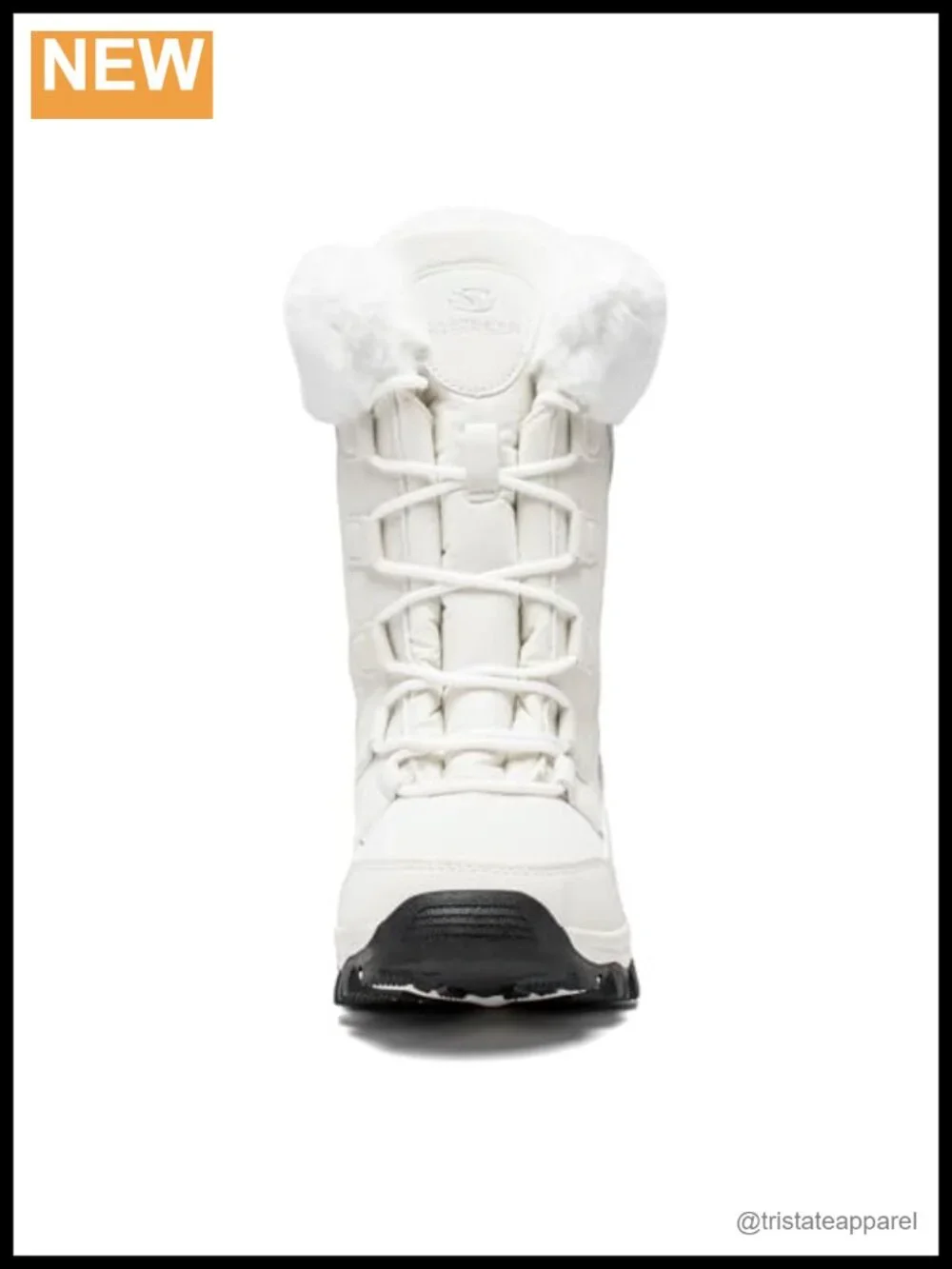 Women's Winter Snow Boots Water Resistant Faux Fur Lining Lace Up Mid-Calf
